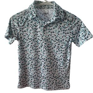 Sharks theme Golf polo